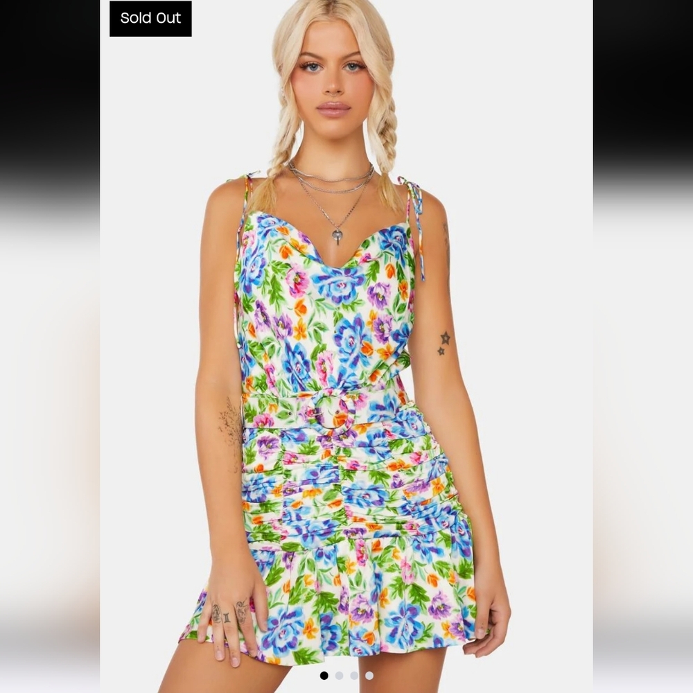 Miranda Mini Dress For Love & Lemons new NWT large floral